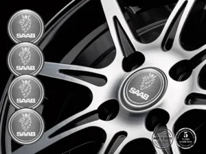 Saab Adesivo Silicone Edizione Decalcomanie Cerchio Pregiate
